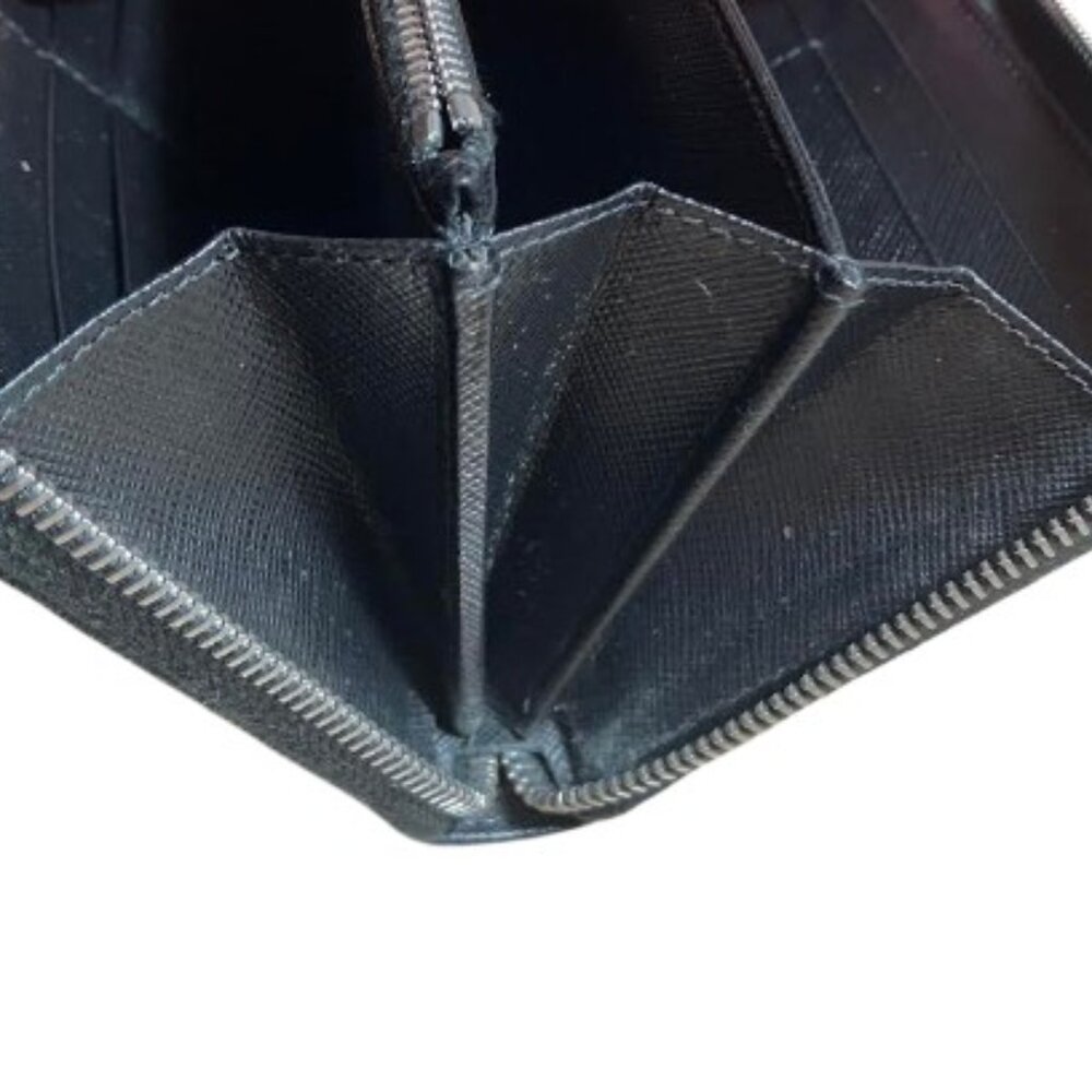 Prada Saffiano Leather Zip Around Long Wallet Vintage  EUC  Looks Brand New - Picture 6 of 13